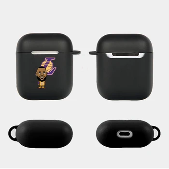 

Black Bryant James case for Airpods pro with keychain Protective Customized Case for Air[pds 1 & 2 Protective case cover