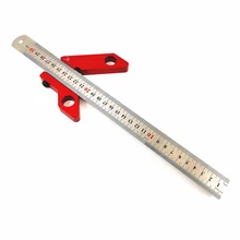 Прочный алюминиевый сплав 45 градусов точное позиционирование DIY прямоугольный маркировочный Инструмент Линейка измерительный инструмент деревообрабатывающий инструмент