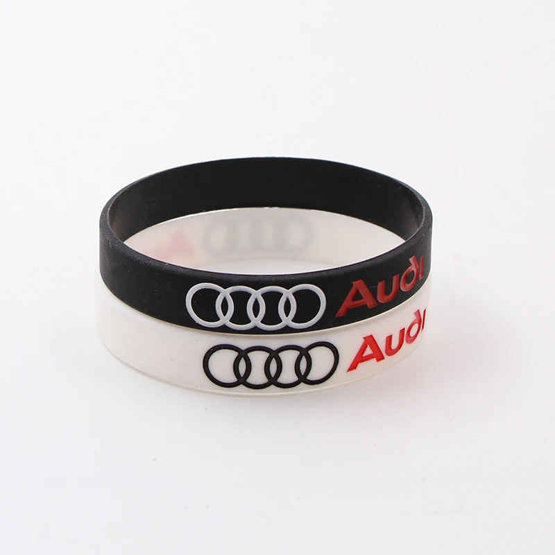 

1pcs Car badge wristband silicone bracelets For audi a3 a4 a5 a6 a7 a8 Q3 Q4 Q5 Q6 Q7 b8 b6 c6 8p b7 c5 8v b5 Auto Accessories