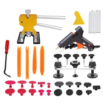 

Paintless Dent Repair Tool Dent Puller Kit Pops a Dent Car Dent Removal Kit, Golden Lifter for Automobile Body Motorcycle Refri