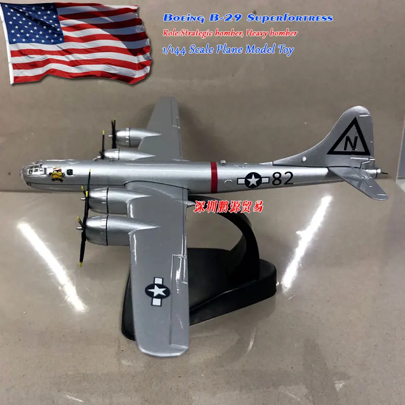 

ATLAS 1/144 Scale Military Model Toys Boeing B-29 Strategic Bomber Superfortress Diecast Metal Plane Model Toy For Collection