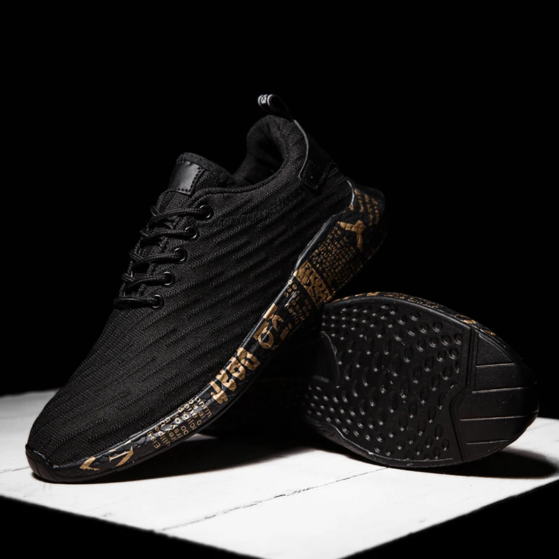 

sneakers men Lightweight breathable mesh running shoes wear casual shoes non-slip lace-up sport shoes flat shoes