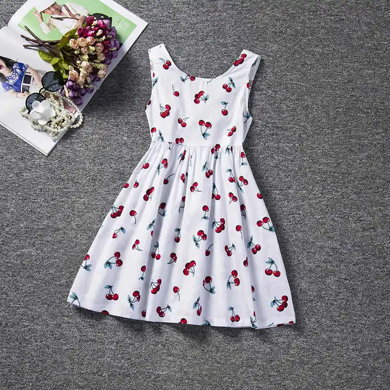 Платье для девочек с цветочным узором; платье с единорогом для девочек; Весенняя детская одежда; платье принцессы с длинными рукавами; roupas infantis - Цвет: Style 6 White