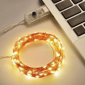

Copper Wire Durable Romantic Super Bright Fairy String Light Fairy Light Fairy Lamp 8 Modes Outdoor Party Decoration Xmas Decor