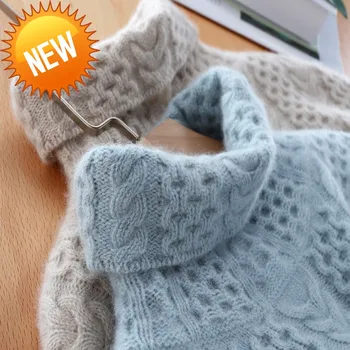 

thick lady knitted sweater female pullover long sleeve turtleneck warm women sweater knit tops pullovers women jumpers