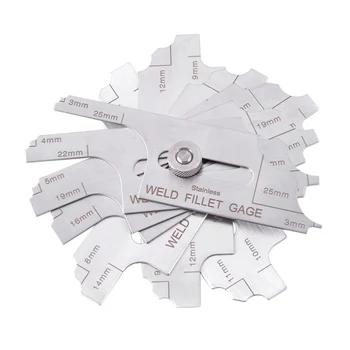 

GTBL Welding Fillet Gauge Inspection Welding Gauge (Metric Standard), Convex Weld Tester Convex Weld Inspection Ruler