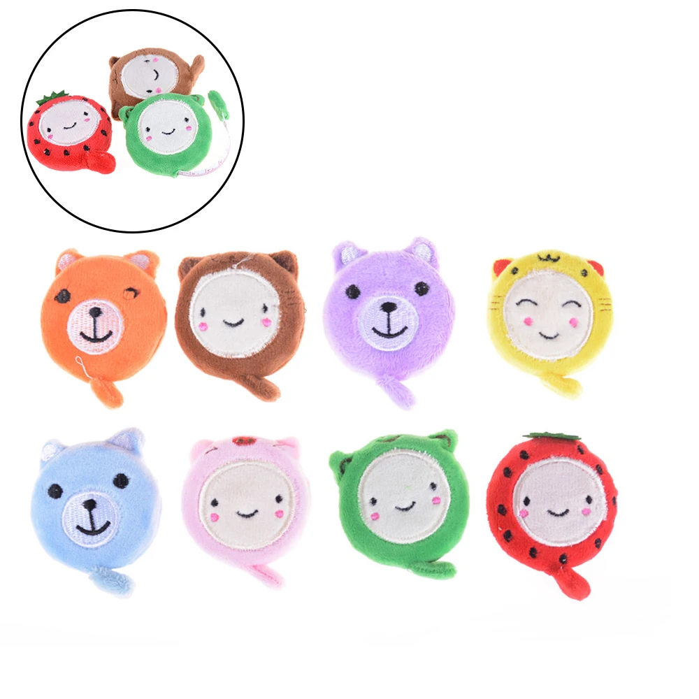 Cute Gift Cartoon Animal Plush DIY Craft Retractable Measuring Tape Sewing Tool