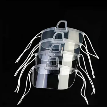 

10Pcs Transparent Catering Masks for Kitchen Anti-fog Reusable Protective Face Cover for Hotel Restaurant Supermarket Adjustable