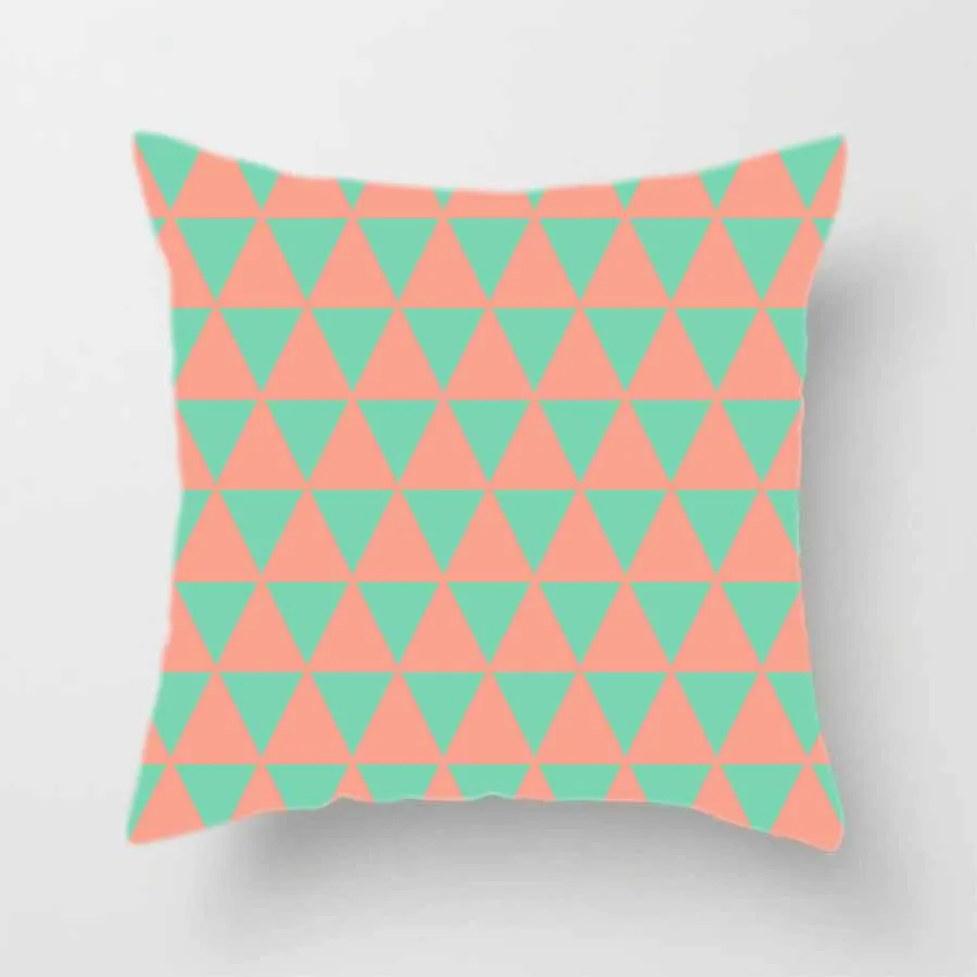 Геометрическая двухсторонняя наволочка для подушек, цветная контрастная декоративная наволочка с абстрактным узором для дивана, кровати, домашний декор, несколько размеров - Color: 1