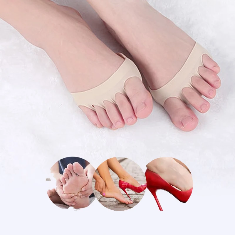 Five Toes Forefoot Pads High Heels Shoes Insoles Calluses Foot