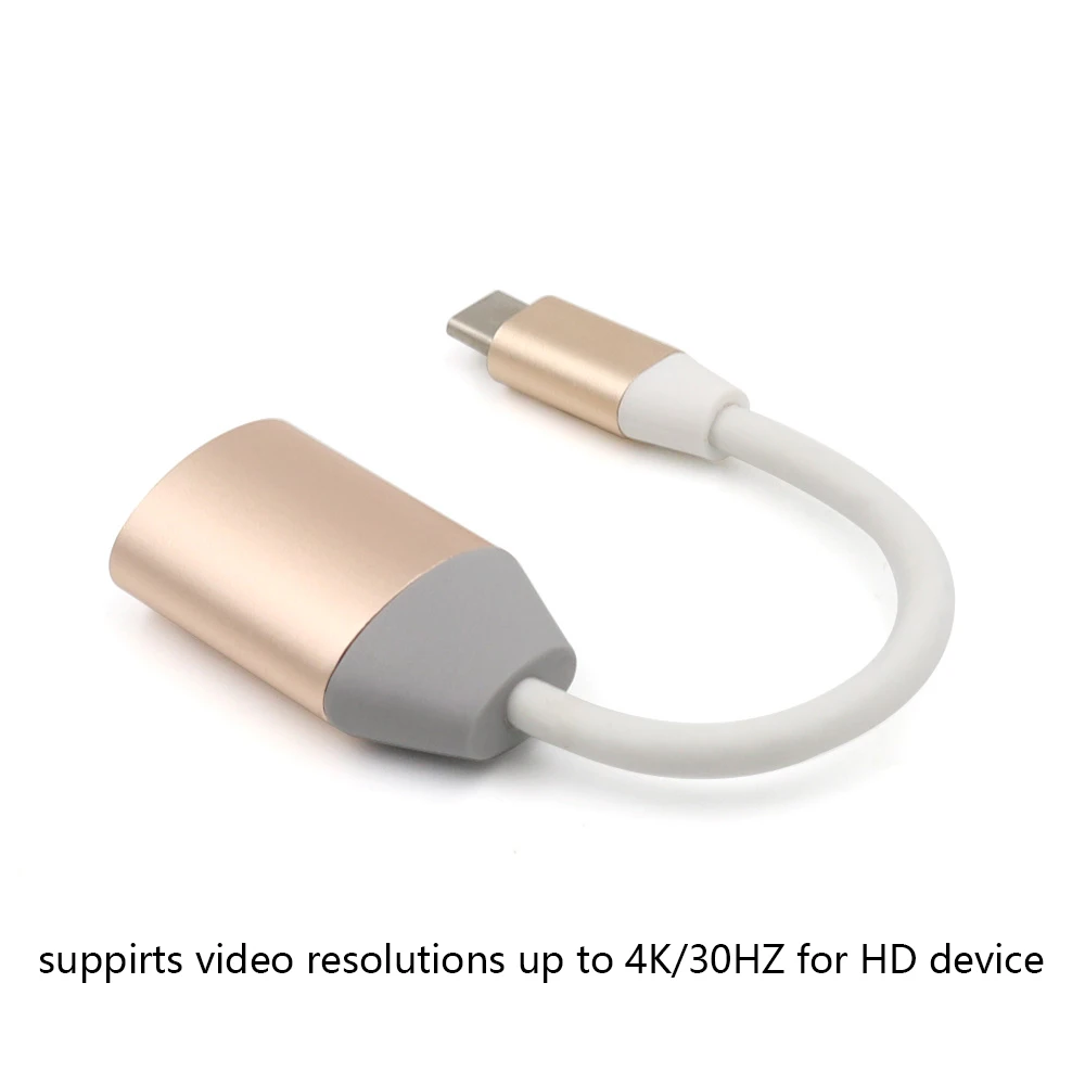 USB 3,1 type C к HDMI конвертер адаптер кабель адаптер 4K аудио и видео синхронизация совместима с 1" Apple MacBook