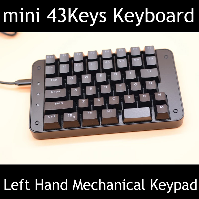 Left Hand Programmable Gaming Keypad Mechanical Gaming Keyboard 43key