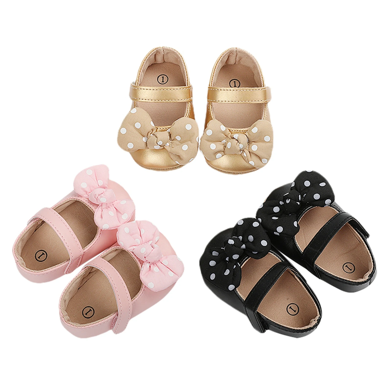 

Infant First Walkers Solid Baby Shoes PU Newborn Shoes Soft Sole Spring Autumn Toddler Shoes for Baby Girl