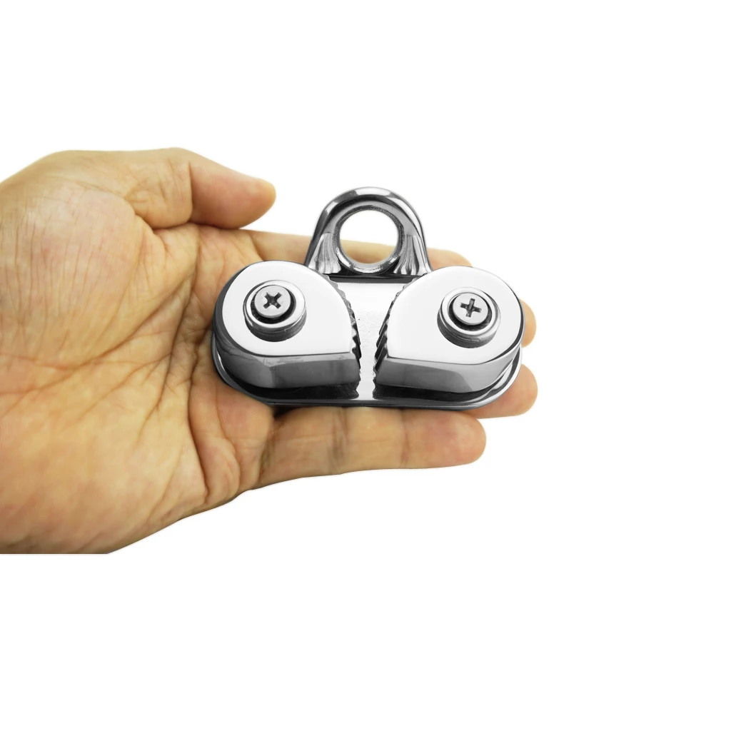 Cam Cleat Ball Bearing Fast Entry Cam Cleat for Sailing Sailboat Kayak, Aluminum