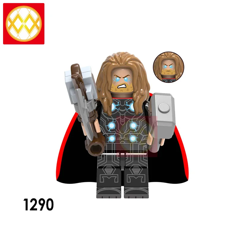 Тор Локи X0269 строительные блоки леди Тор недостойный Тор один Frigga Valkyria Hela Heimdall Asgard детские игрушки - Цвет: XH1290