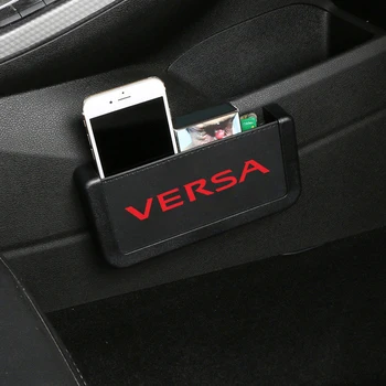 

Car Storage Box for nissan versa Car Organizer Auto Cigarette Phone Glasses IC Card Holder Organizers Bag