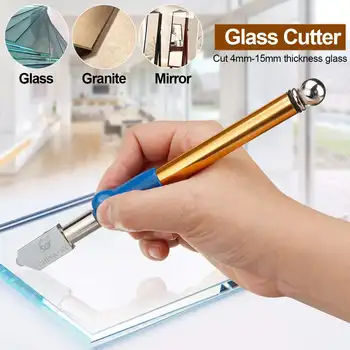 

Upgrade Diamond Glass Cutter 4-15mm 179mm Aluminum Alloy Glasses Cutters For Hand Tool Glass Mirror Tile Cutting