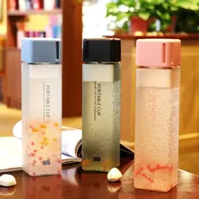 1 шт бутылка для воды для хранения молока матовая Спортивная Питьевая прозрачная чашка для домашней школы случайный цвет