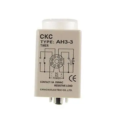 

AH3-3 24V DC 8 Pins Power on Delay Timer Time Relay 0-1 Second