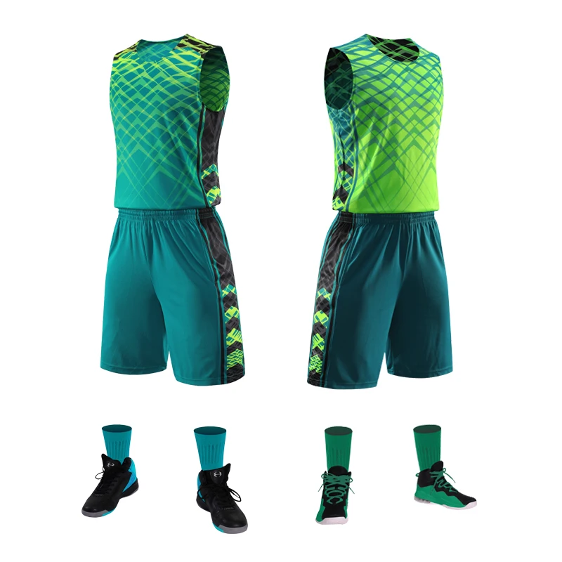 Reversible Basketball Jersey Set Men's Kids Blank Basketball Tracksuits Breathable Team Sport Kits Uniform Customized basketball jerseys