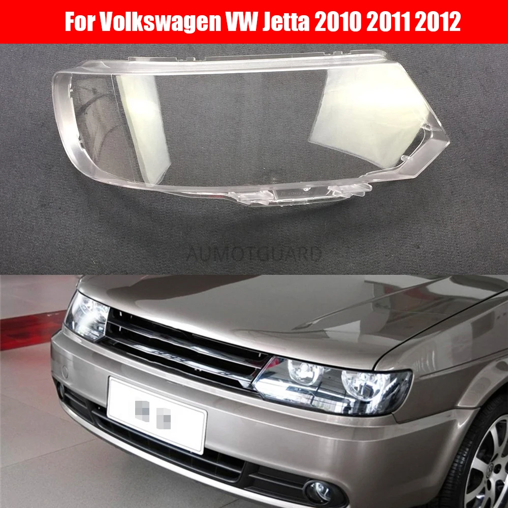 

Car Headlight Lens For Volkswagen VW Jetta 2010 2011 2012 Headlamp Cover Car Replacement Auto Shell Cover