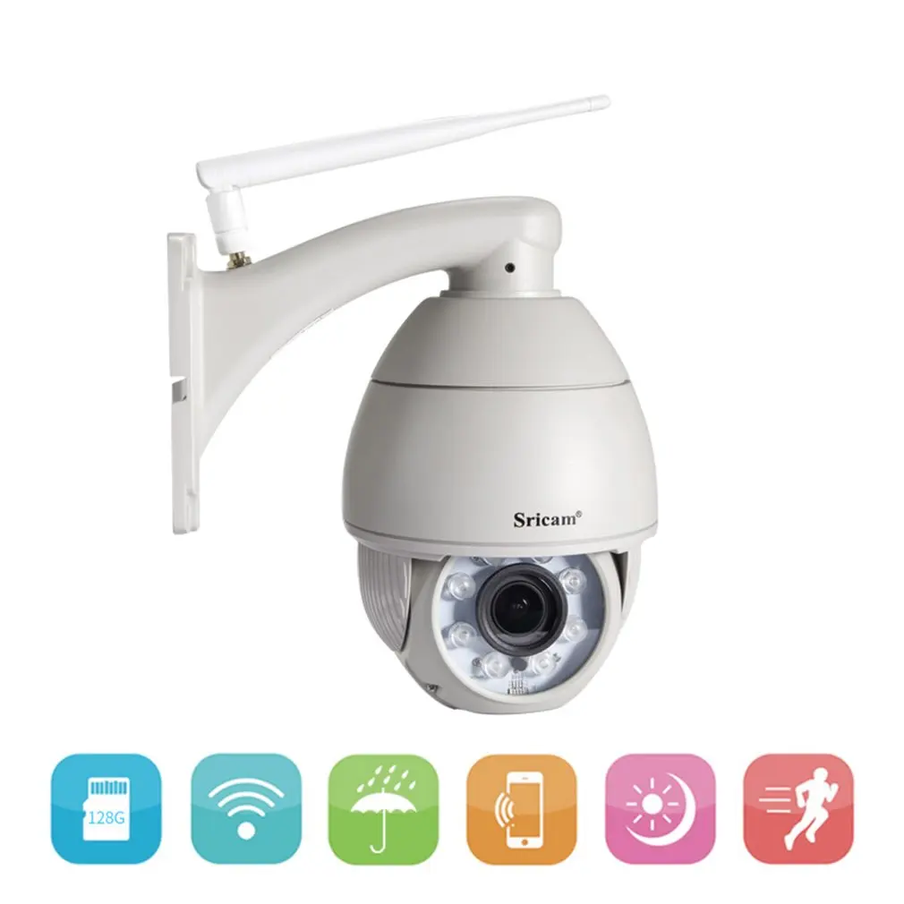 

Sricam SP008B 720P WiFi IP Camera Wireless Outdoor Security Surveillance CCTV Remote Monitoring & Alarm Waterproof Camera