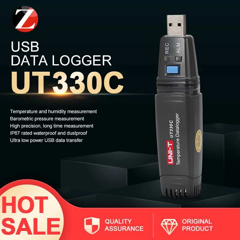 

Mini USB Temperature Humidity Atmospheric Pressure Data Record Thermometer UNI-T UT330C Hygrometer Diagnostic-Tool On Sale