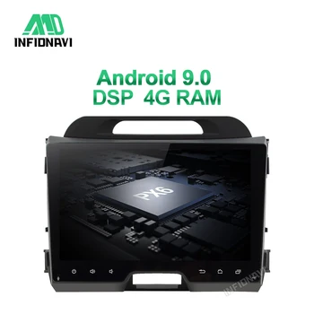 

4G RAM DSP android 9.0 car radio dvd for KIA sportage 2010-2015 gps navigation car radio video stereo multimedia