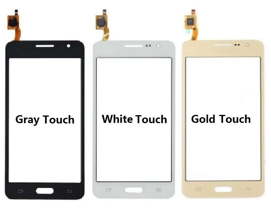 Для samsung Galaxy Grand Prime G531F G531H G531H/DS корпус рамы шасси Боковая кнопка задняя крышка аккумулятора сенсорный экран дигитайзер - Цвет: Gold Touch only