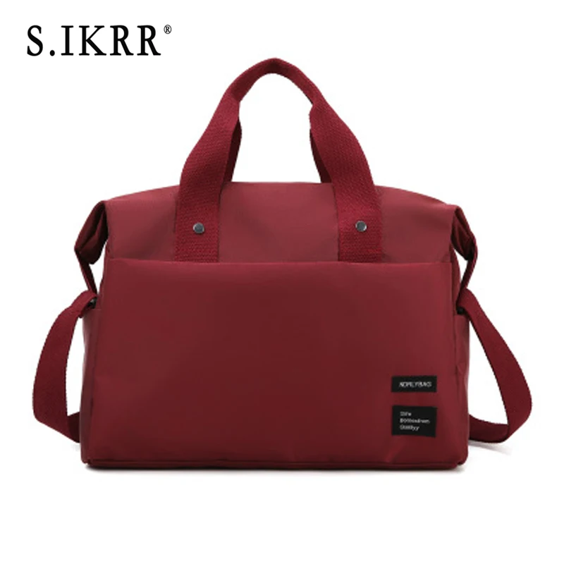 Red Large S. IKRR, новинка, дорожная сумка, Оксфорд, вещевой мешок, сумка для переноски, сумки для багажа, женские, водостойкие, модные, Sac, выходные, большие сумки, Органайзер - Цвет: Red Large