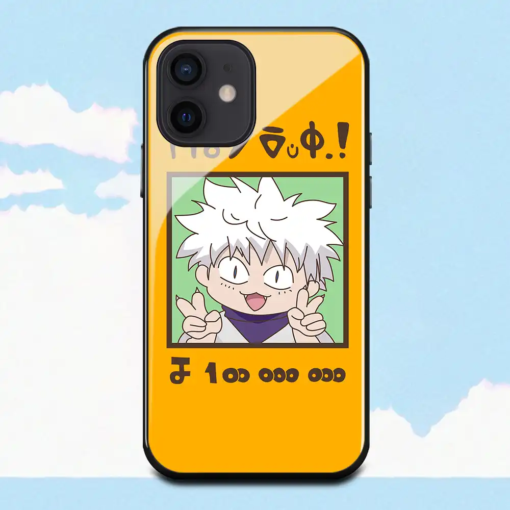 ハンター ハンターキルアzoldyckアニメiphone6ため6s 7 8プラスx Xs Xr Se2 11 12promax 12ミニ強化ガラス ケース 電話用緩衝材 Aliexpress