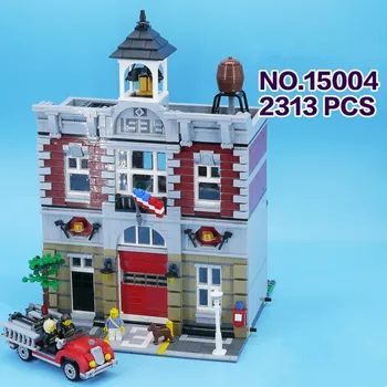 

2313pcs The Construction Of Small Particles In The Assembled Building Blocks Military Children Intelligent Fire Truck