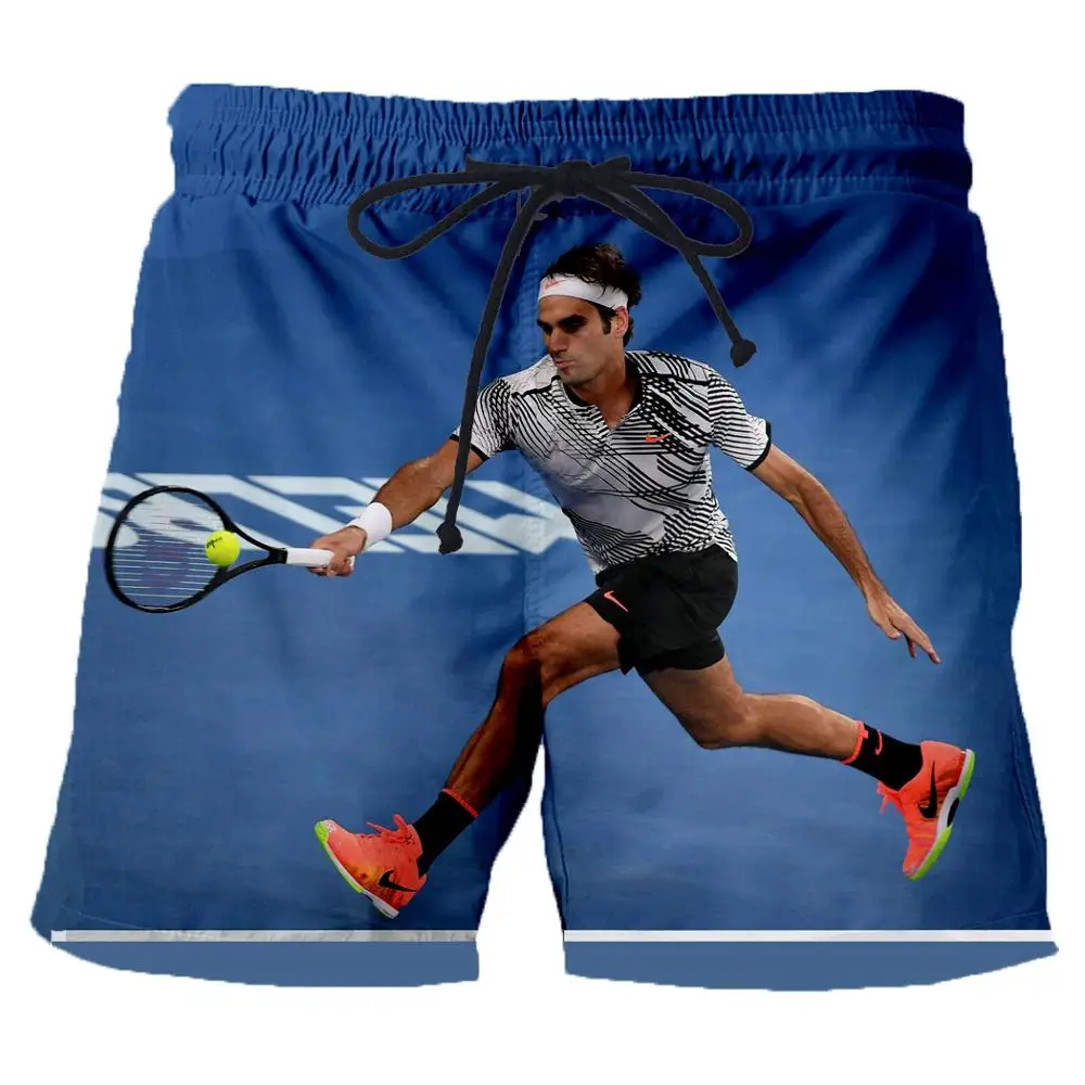 Harajuku стиль federer 3D классный принт пляжные мужские шорты рок готический ветер унисекс шорты летние уличные хип хоп мужские шорты