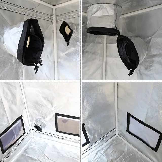 Növénytermesztés Sátor 60X60X140Cm Növekedés Doboz Beltéri Hidroponikus Szoba Otthoni Növénykert Üvegházhatású Növények Könnyű Sátorához - Image 3