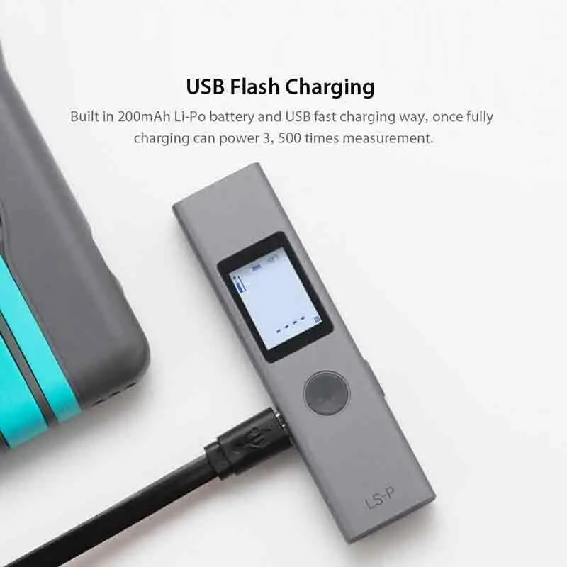 Новинка,, Xiaomi Duka, 40 м, лазерный дальномер, LS-P, USB, вспышка, зарядка, дальномер, высокая точность, измерение, дальномер