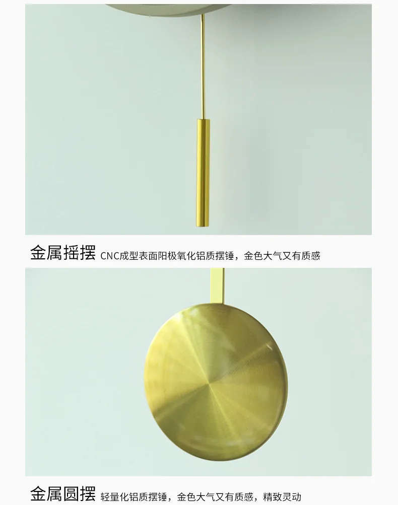 Industrial-Style Cement Wall Clock Shine Dotted Brass Measuring Plain Cement Craft Accessories Simple Clock