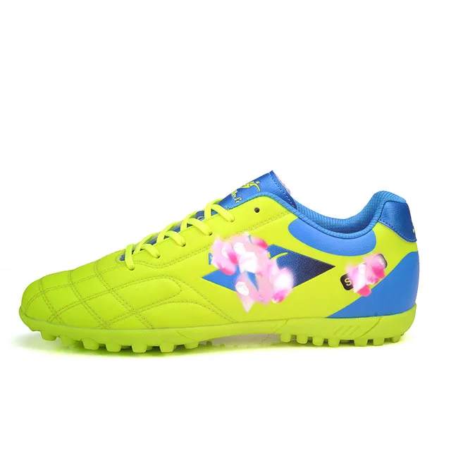 Koop 2019 Voetbalschoenen Voor Kinderen Voetbal Schoenplaten Turf Schoenen Lederen Voetbal Trainer Jongens Voetbal Sneaker Turf Boot