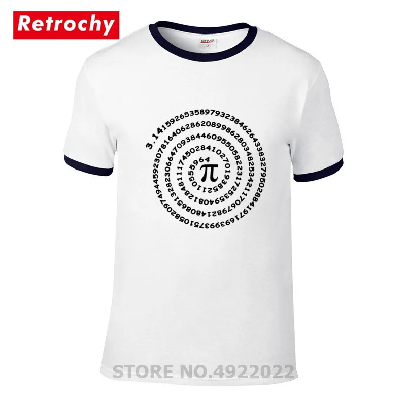 Новинка футболка Pi с математикой Мужская свободная теоретией Большого взрыва