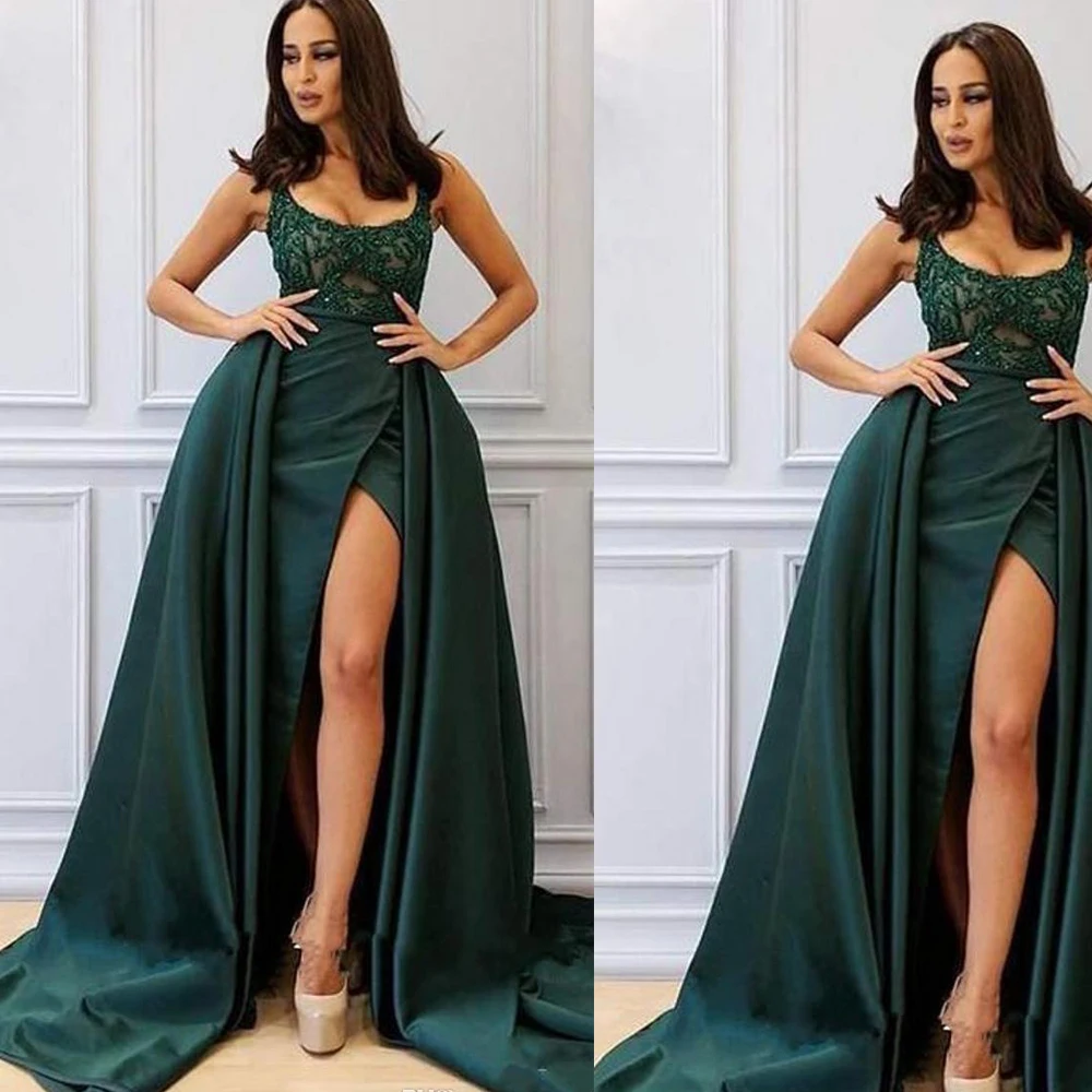 Vestidos elegantes Выпускные платья с глубоким вырезом abendkleider съемные вечерние платья с боковыми разрезами Мода формальное платье