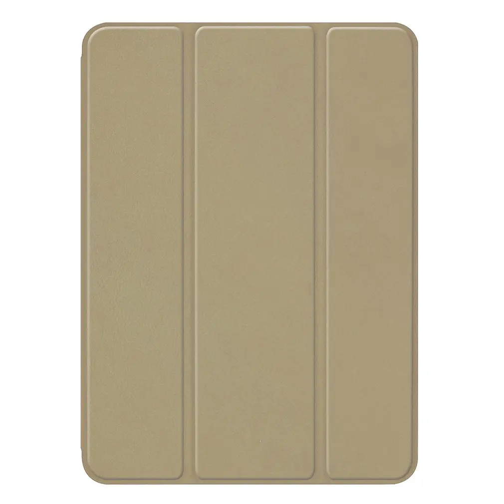 Silver Чехол для iPad Mini 5 чехол ПУ; кожа; Силикон Мягкая задняя крышка с тройной подставкой Авто спящий смарт-чехол для iPad Mini5 - Color: Silver
