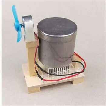 

DIY Science Technology Thermoelectric Hot water Fan Teaching Experiment Tool Kid Physic Creative Learning Toy Gift for Student