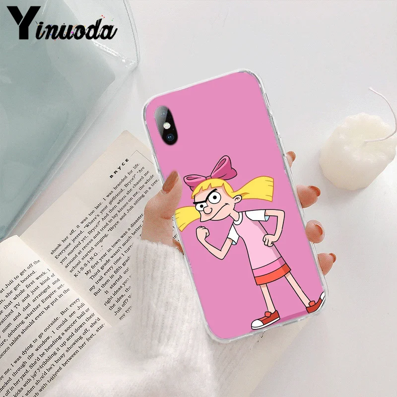 Yinuoda Hey Arnold TPU Мягкий силиконовый прозрачный чехол для телефона iPhone 8 7 6 6S Plus X XS MAX 5 5S SE XR 11 pro max