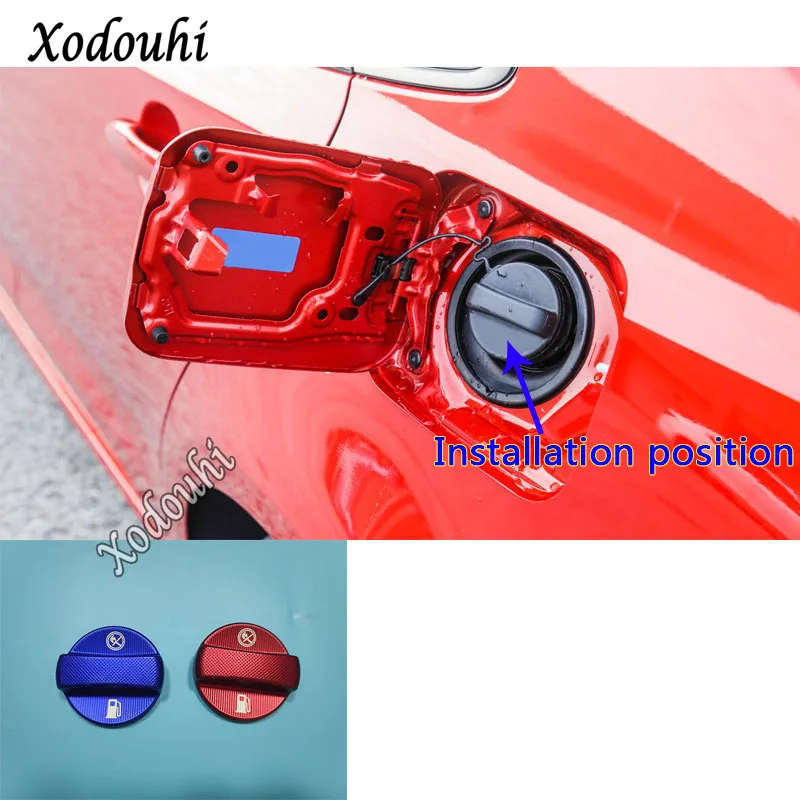 Car Inner Gas/Fuel/Oil Tank Cover Cap Sticker Trim Frame For Toyota