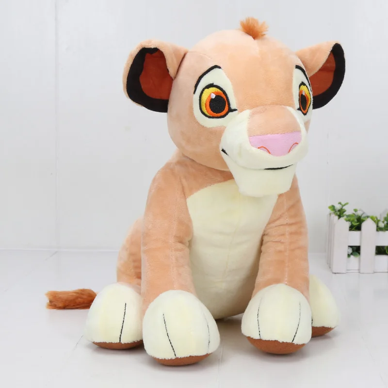 Фильм 30 см Nala кукла-Симба Король Лев Плюшевые игрушки детство Simba шрам мягкие фигурки животных кукла Дети колье Подарочное - Цвет: Черный