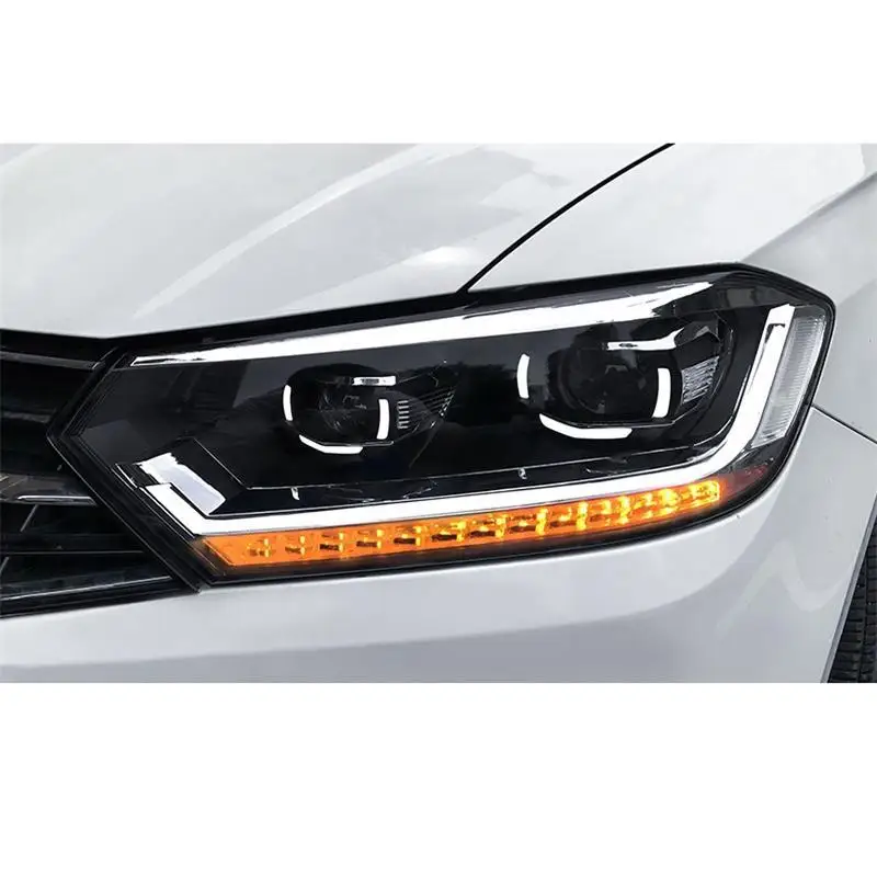 Дневные ходовые автомобильные Drl боковые поворотники Светодиодные Автомобильные аксессуары фары Задние Автомобильные фары в сборе 17 18 для Volkswagen Bora