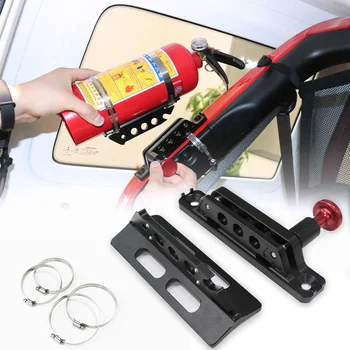 

Universal For Jeep For Wrangler Adjustable Roll Bar Extinguisher Mount Holder Clamps Aluminum ATV UTV For Ford F-150/ Ranger T6