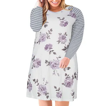 

Big size 9XL Fat MOM Woman dress 2020 Summer Loose flowers printed plus size dress women clothing vestidos large size
