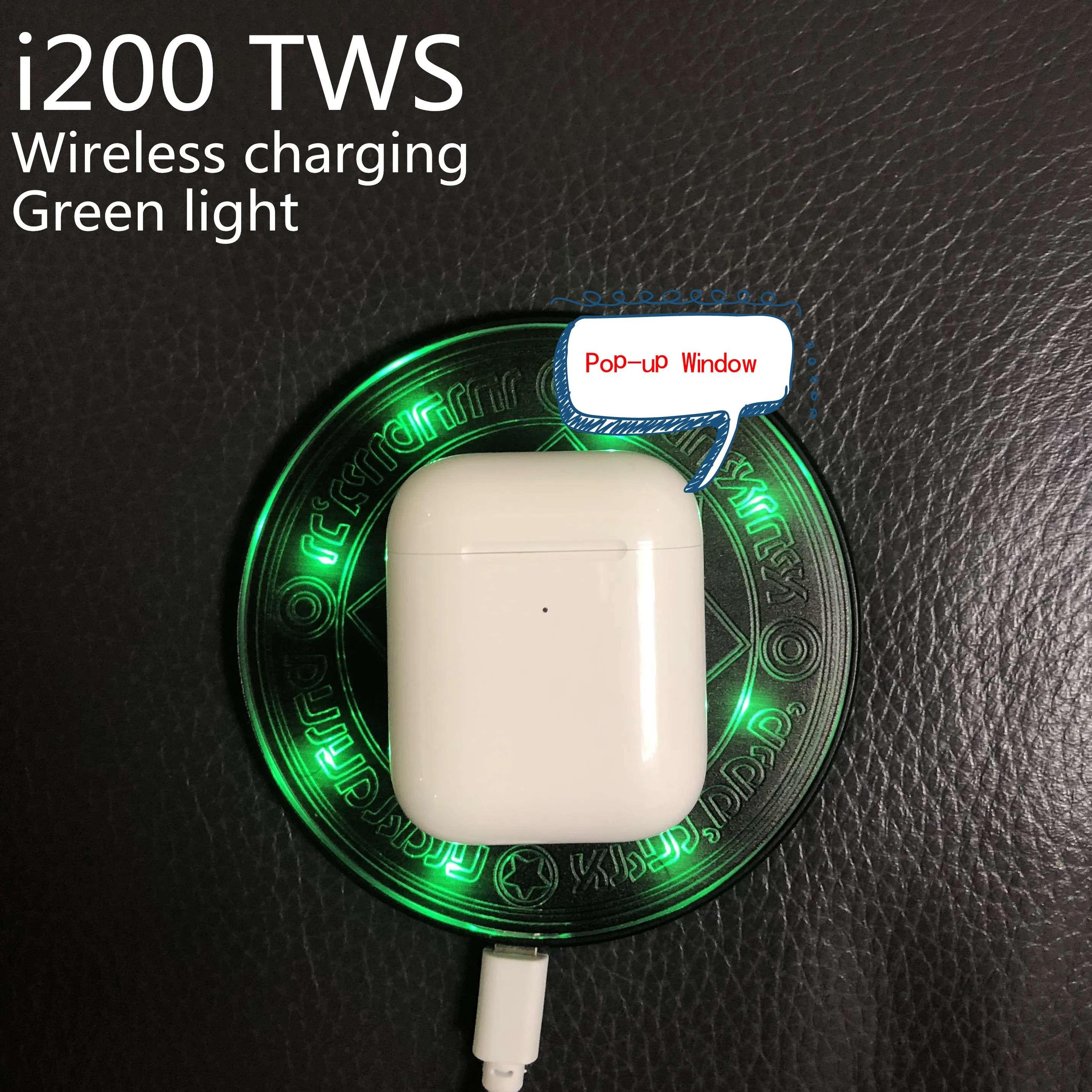 

New I200 TWS Second Generation 1:1 Wireless Earphone 5D Super Bass Earphone Original Pop-up Not W1 H1 Chip Tpk I10 I20 I30 I80