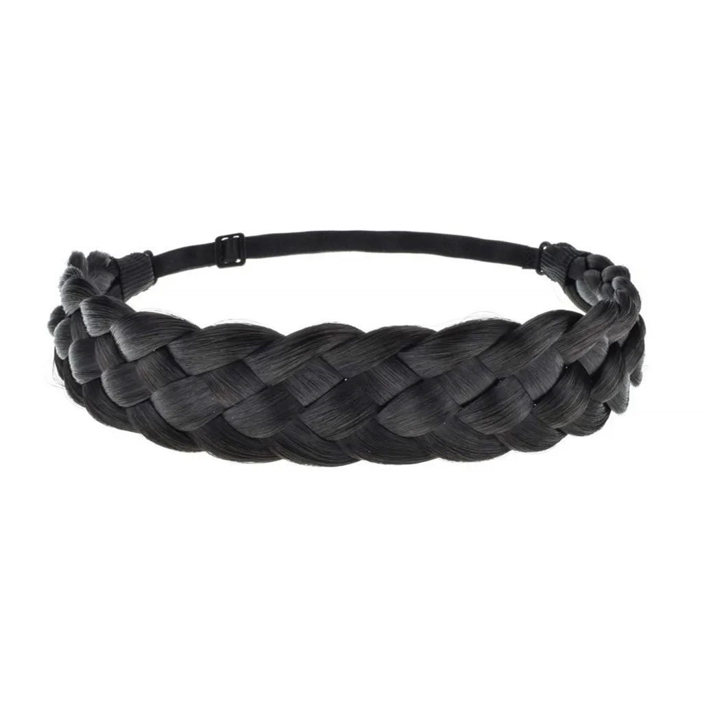 JAYCOSIN Accessory Trendy Wild Lady Synthetic Wig Braided Hair Band Design Simple Elastic Twist Headband Princess Hair 1217#2