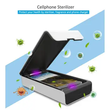 

Sanitizer UV Disinfection Box prevent flu Cleaning rack For Mobile phone Makeup tool/ Watch Sterilizing TSLM1